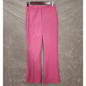 H&M Pink Barbie Pink dress slacks trouser pants Size 6 Valentines office stretch